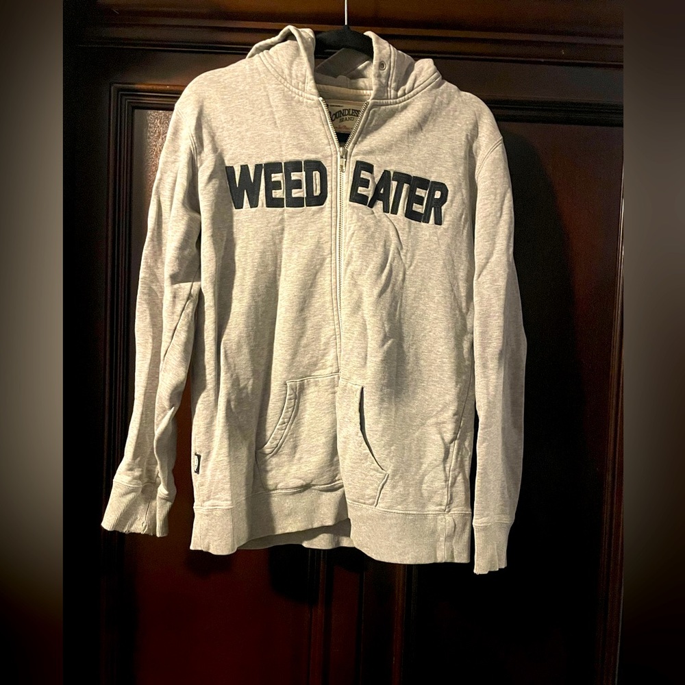 Deadstock zip up hoodie with embroidered lettering from BK skate shop